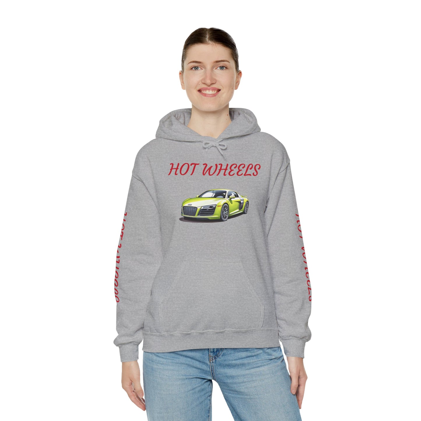 Princess Grace  Hot Wheels Unisex Hooded Sweatshirt Cool Car Design for Auto Enthusiasts