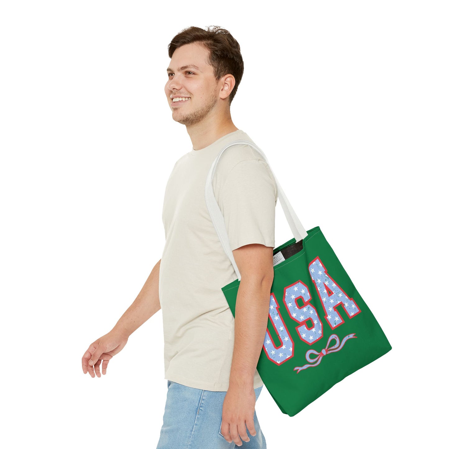 Princess Grace USA Patriotic Tote Bag for Independence Day Celebrations