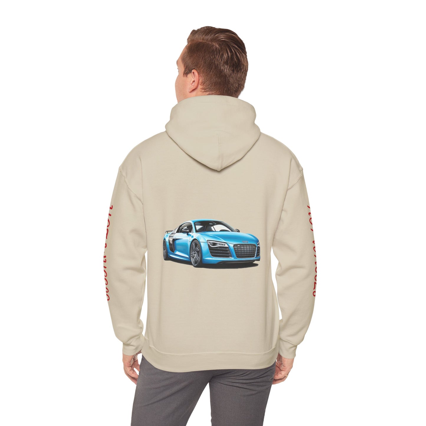 Princess Grace Hot Wheels Unisex Heavy Blen Hooded Sweatshirt Sporty Car Design Perfect for Car Enthusiasts