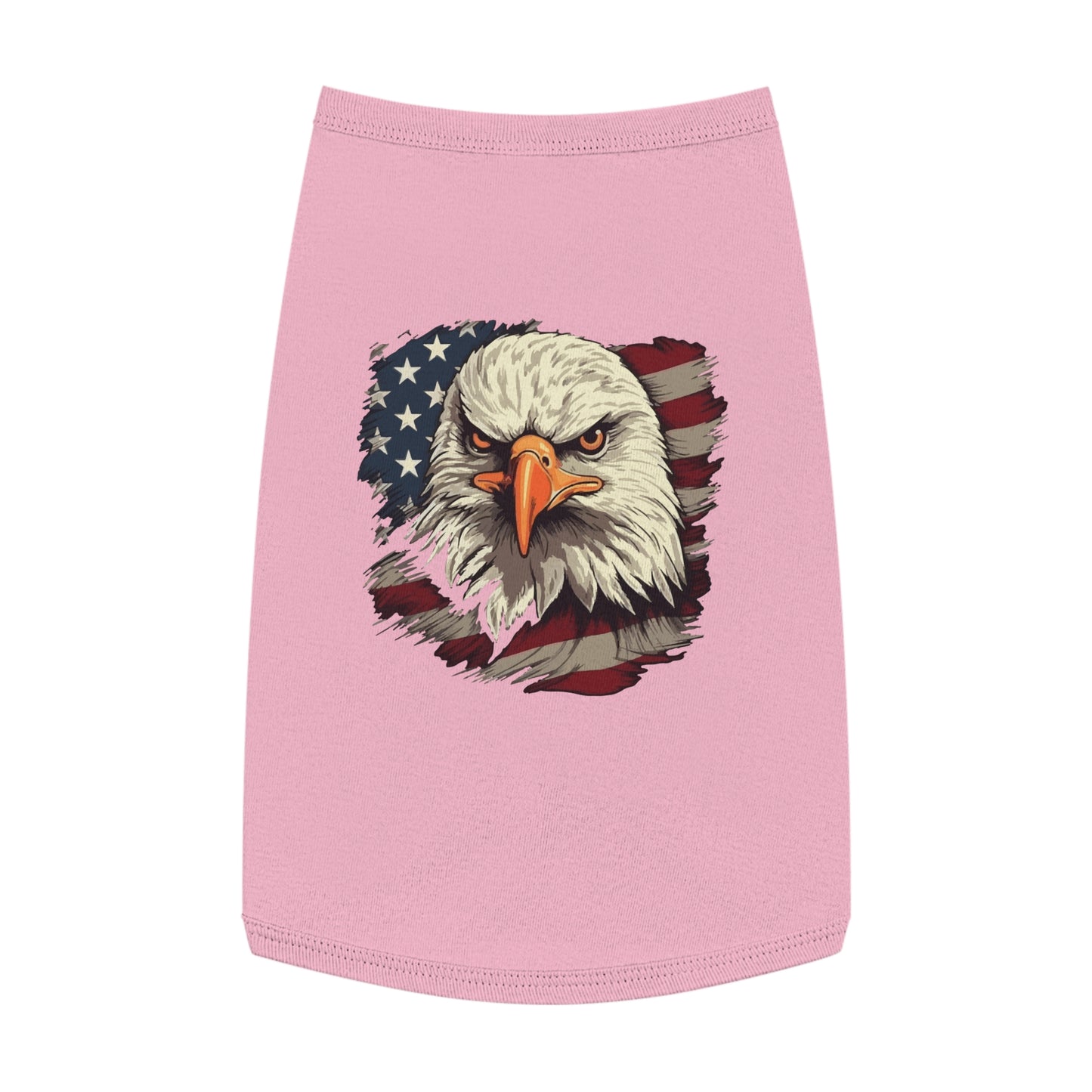 Princess Grace  Patriotic Eagle Pet Tank Top USA Flag Design