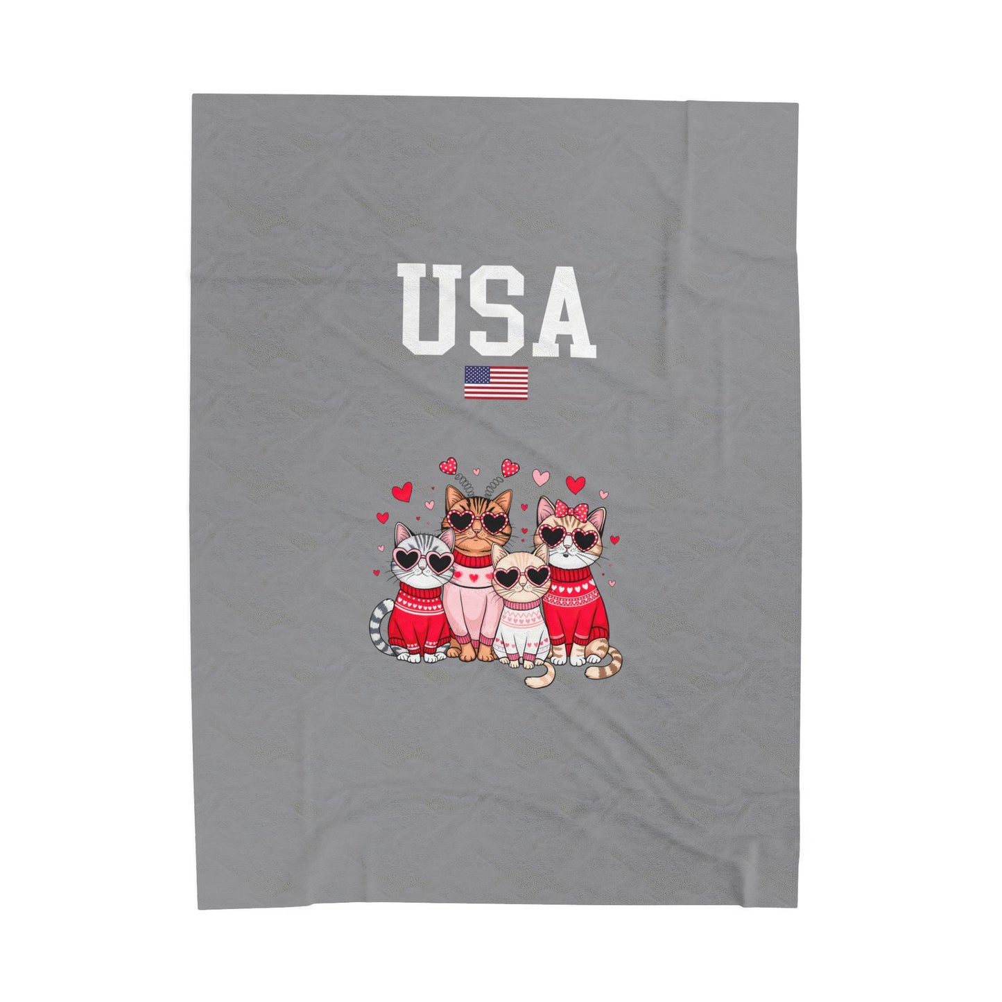 Princess Grace  TEAM USA  Velveteen Plush Blanket