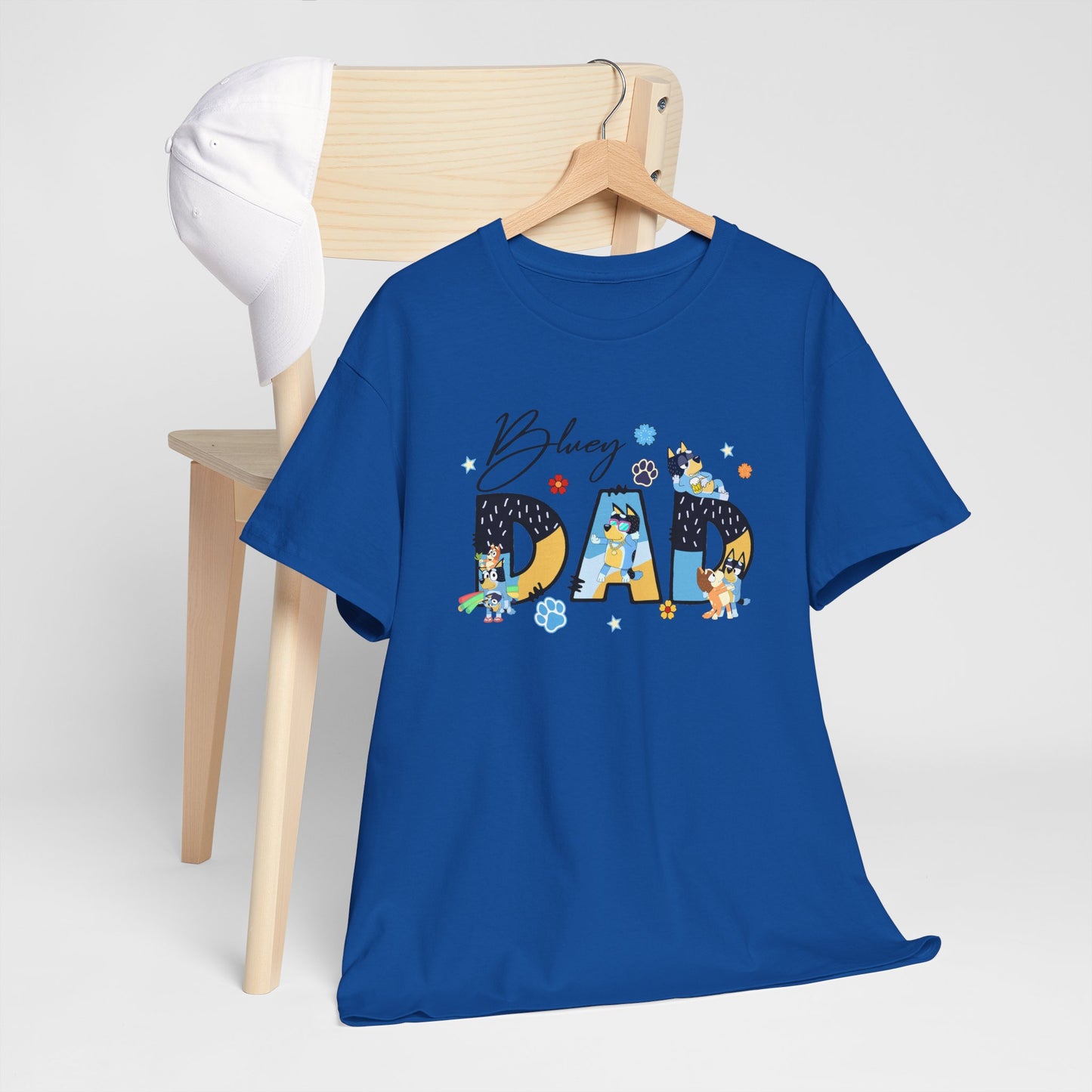 Princess Grace  Fun 'Blessed Dad' Unisex Heavy Cotton Tee Perfect Gift for Father's Day