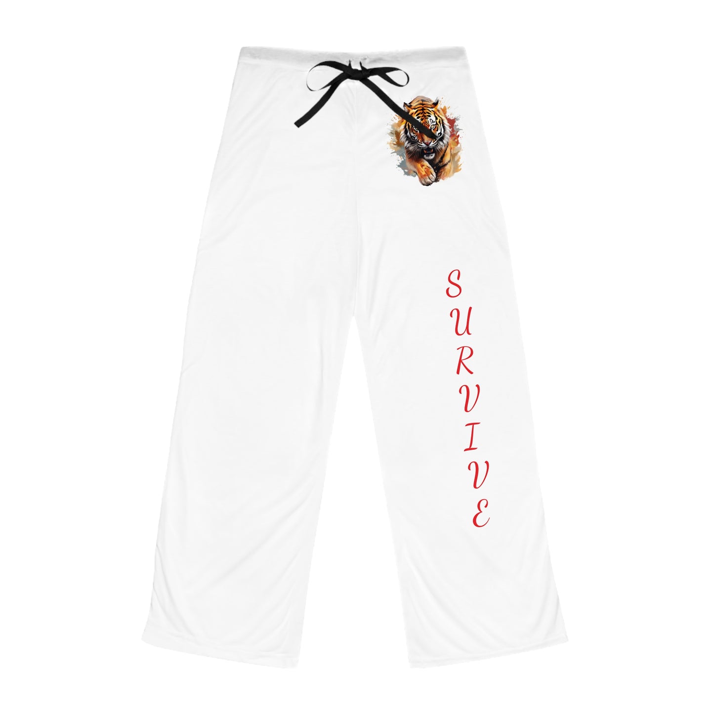 Princess Grace  Survive Tiger Pajama Pants  Comfortable Loungewear for Relaxation