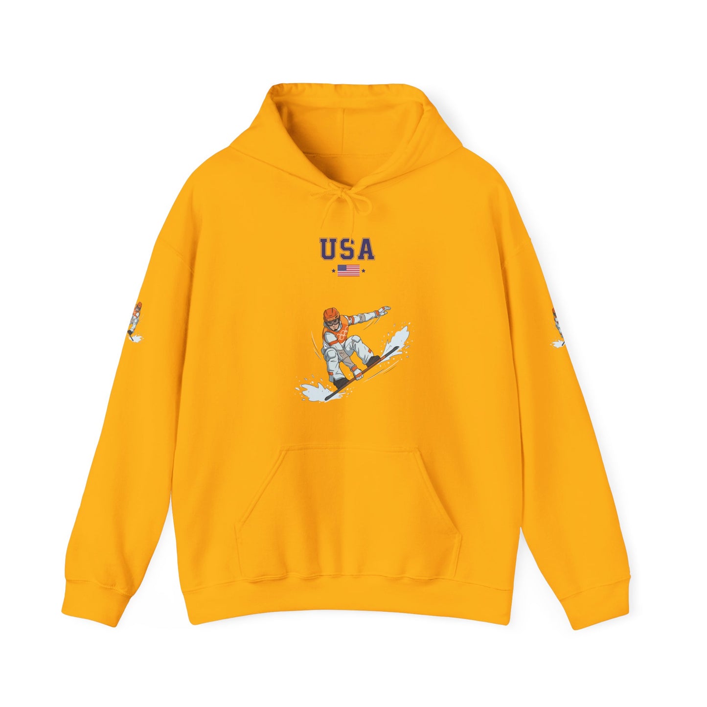 Princess Grace  TEAM USA  Snowboard  Unisex Heavy Blend Hooded Sweatshirt
