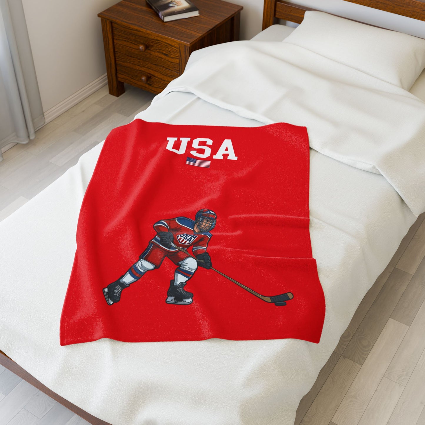 Princess Grace  TEAM USA  Velveteen Plush Blanket