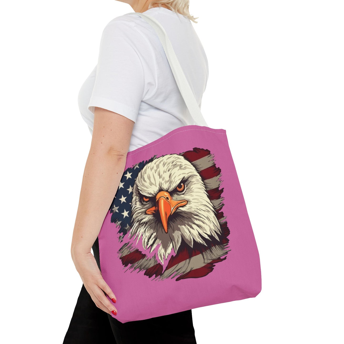 Princess Grace  Patriotic Eagle Tote Bag Perfect for Independence Day and Everyday Use