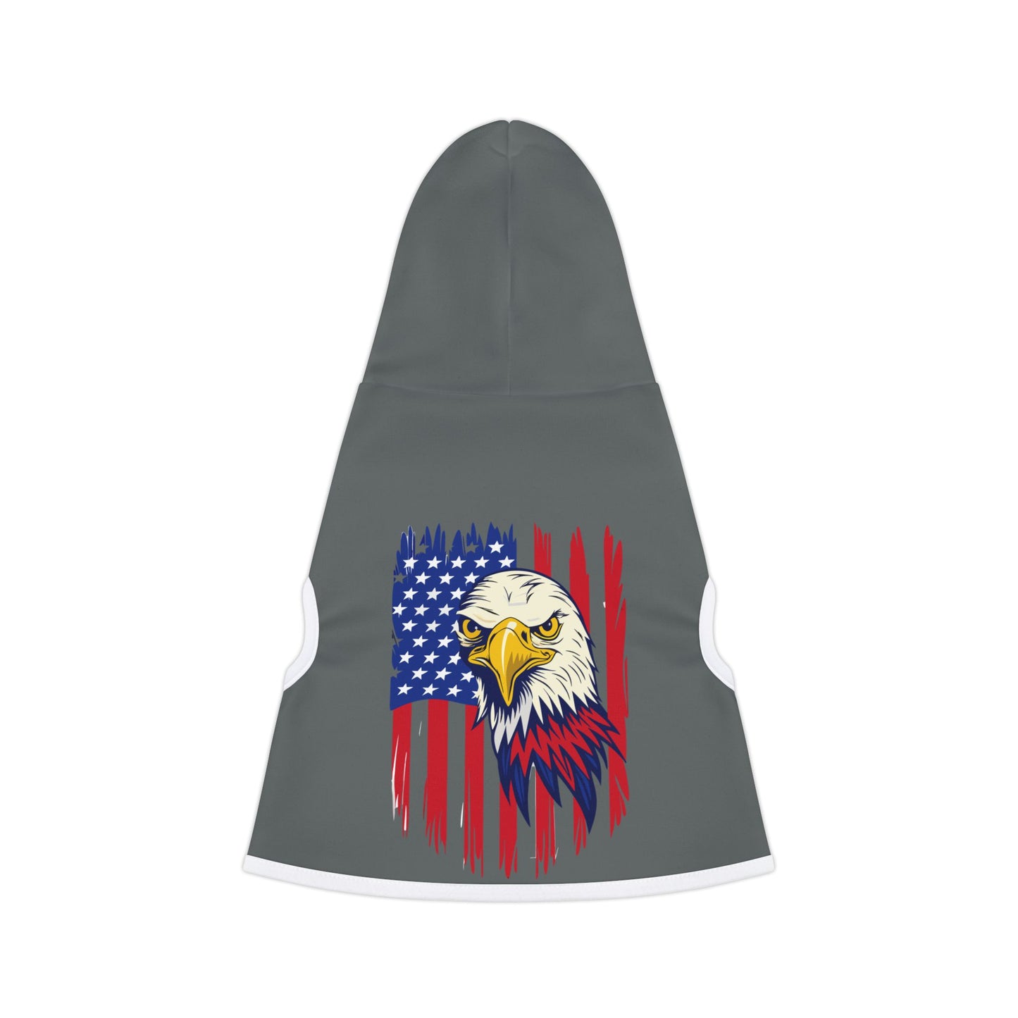 Princess Grace  Patriotic Eagle Pet Hoodie  Perfect for Holidays and Outdoor Adventures