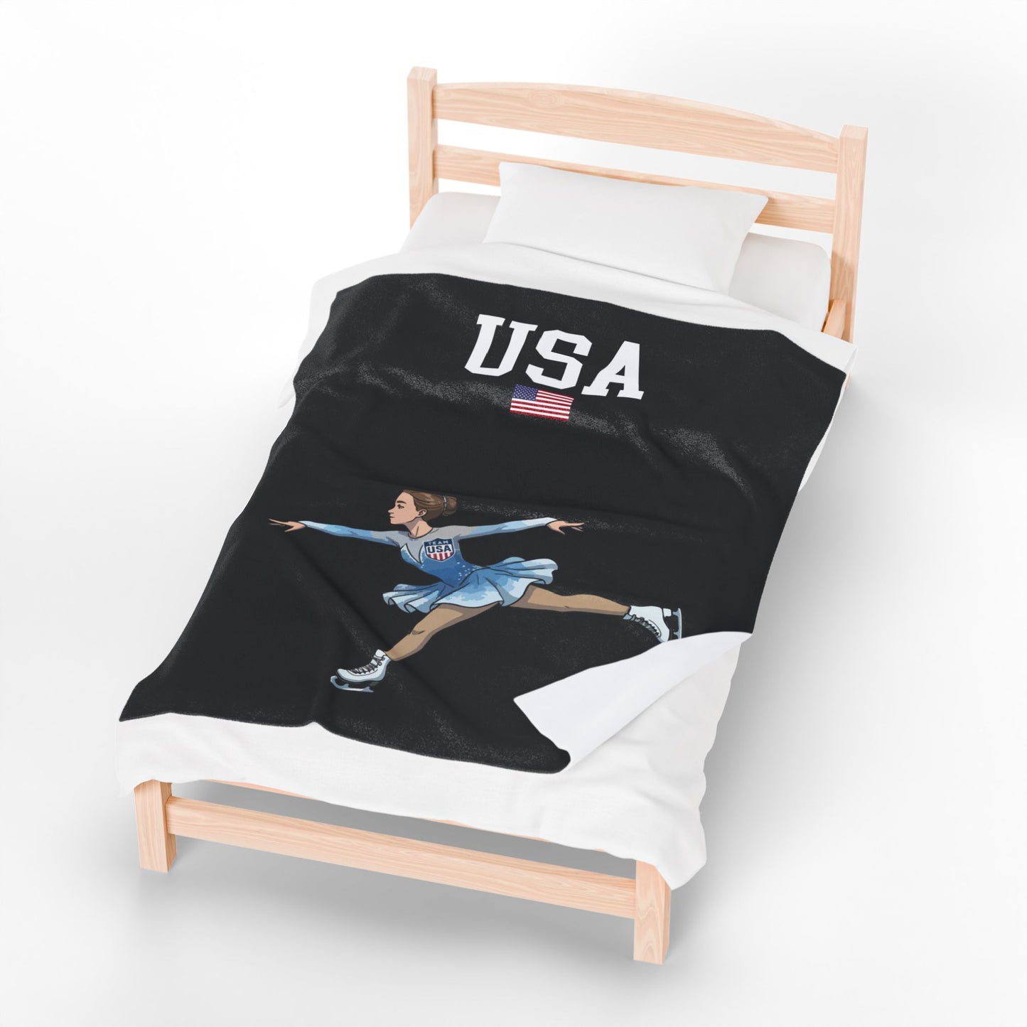 Princess Grace  TEAM USA  Velveteen Plush Blanket