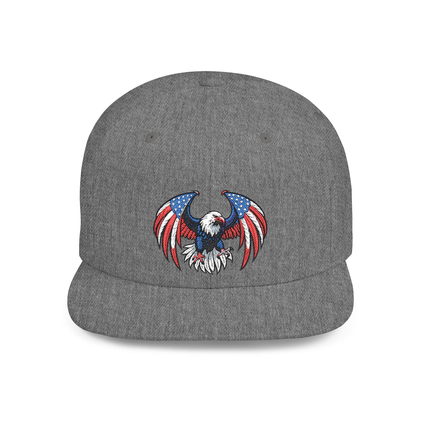 Princess Grace  Patriotic Eagle Flat Bill Snapback Hat