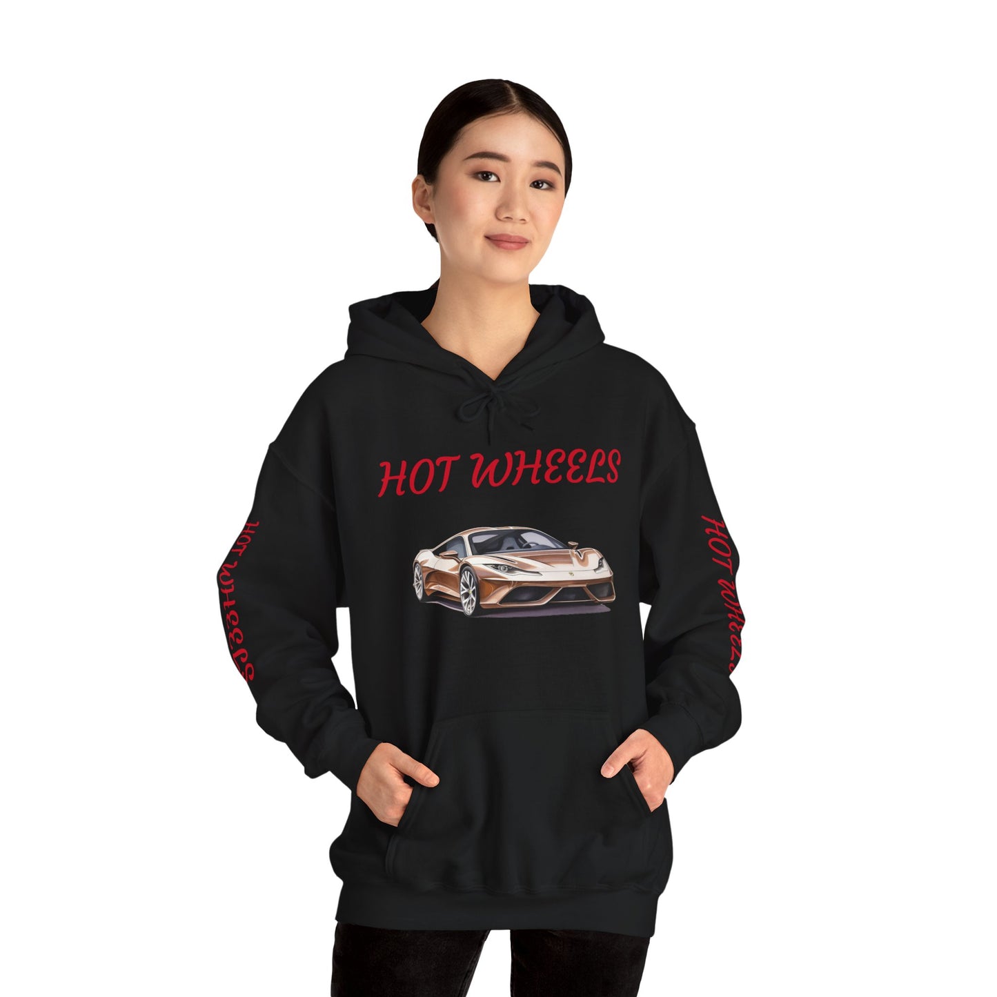 Princess Grace  Hot Wheels Unisex Hooded Sweatshirt Stylish Car Graphic Design for Car Enthusiasts