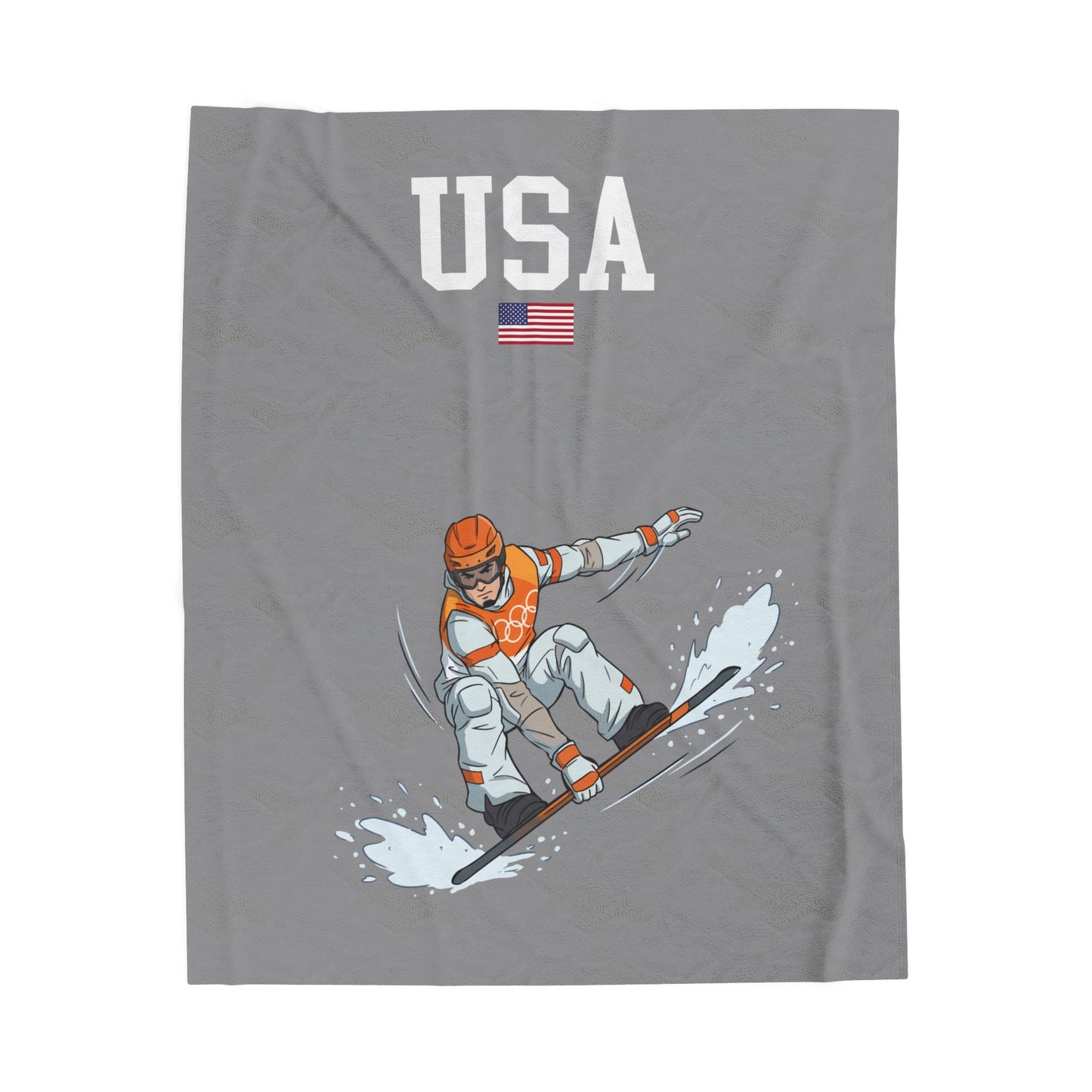 Princess Grace  TEAM USA  Velveteen Plush Blanket