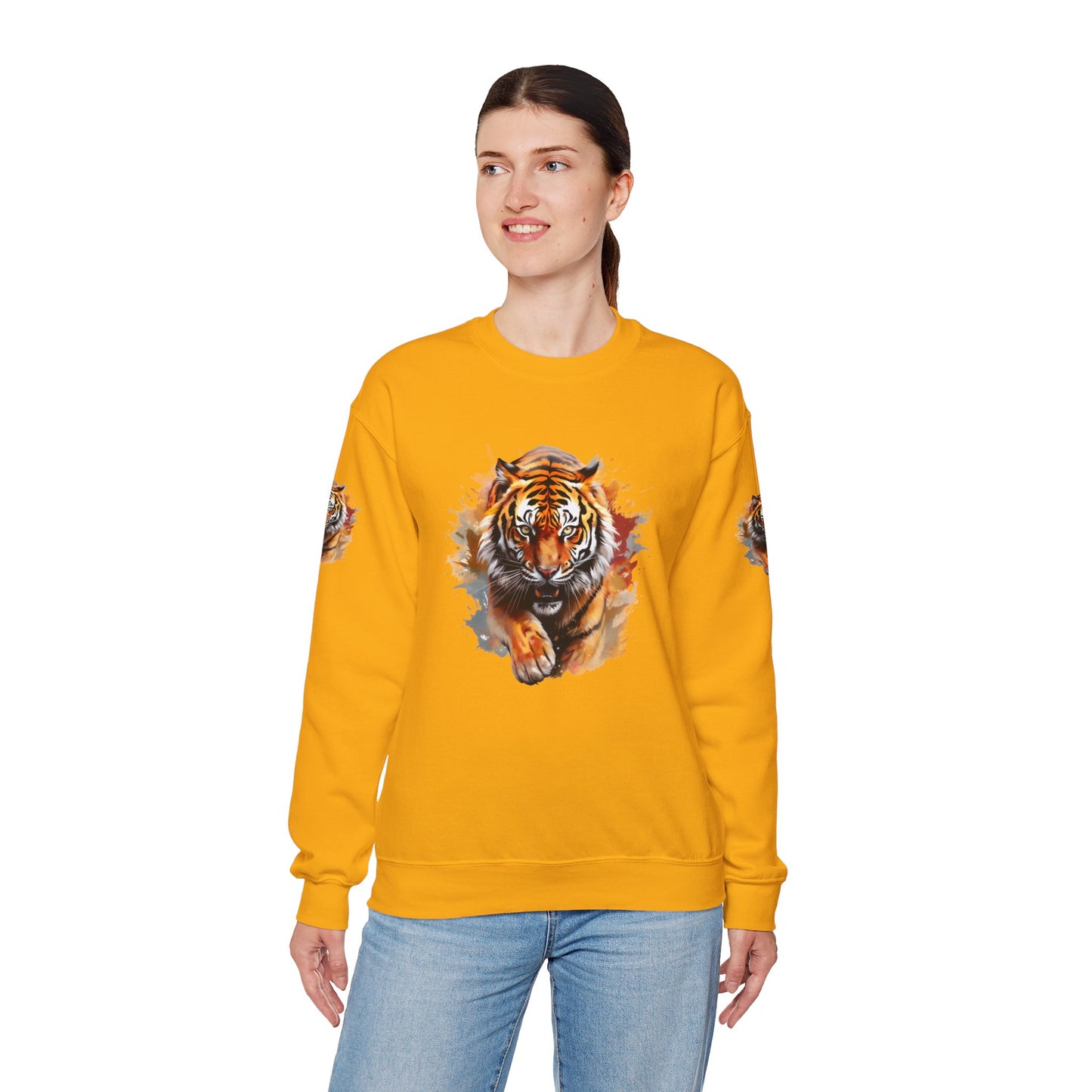 Princess Grace  Majestic Tiger Unisex Heavy Blend Crewneck Sweatshirt