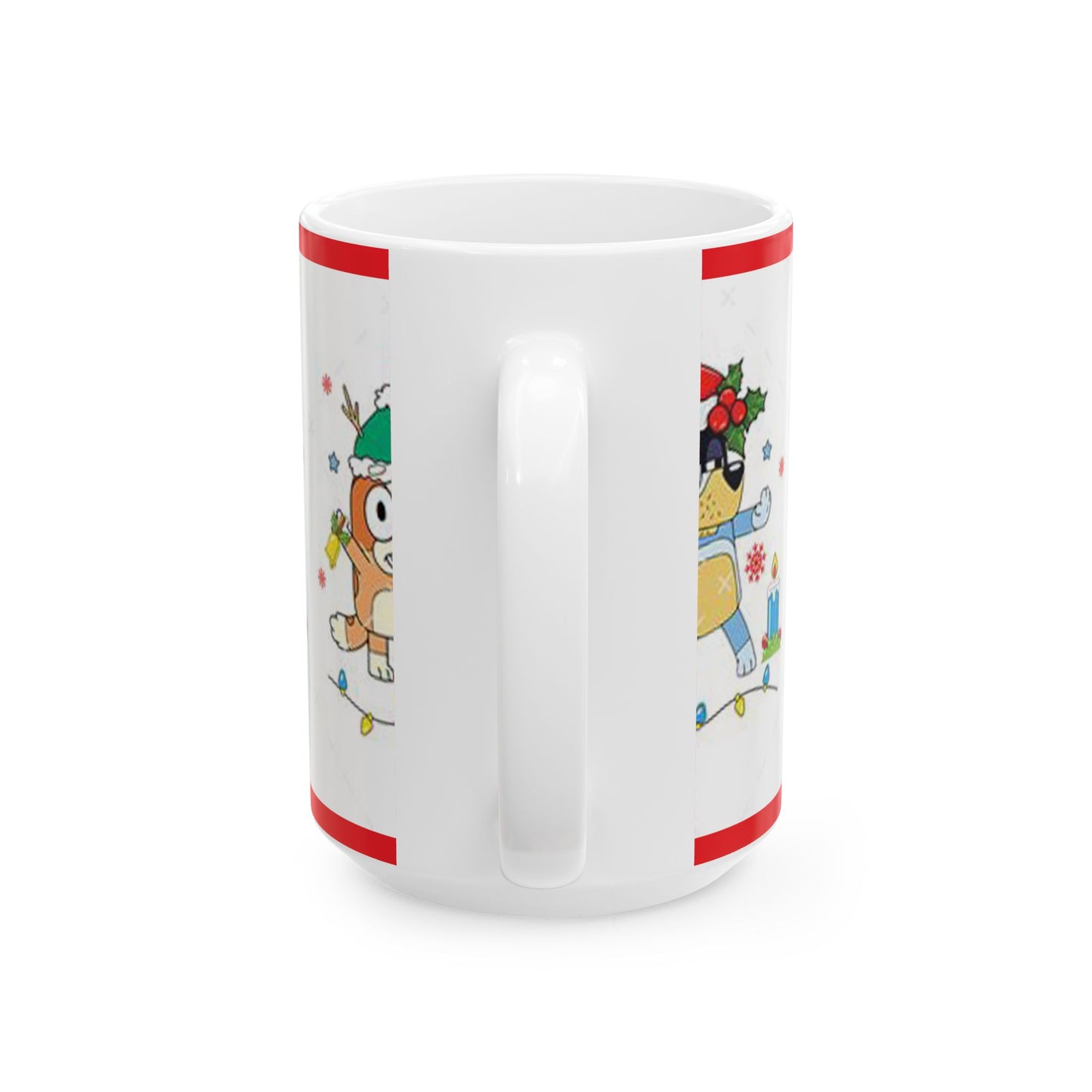 Princess Grace Festive Pet Ceramic Mug  Holiday Dog and Cat Design