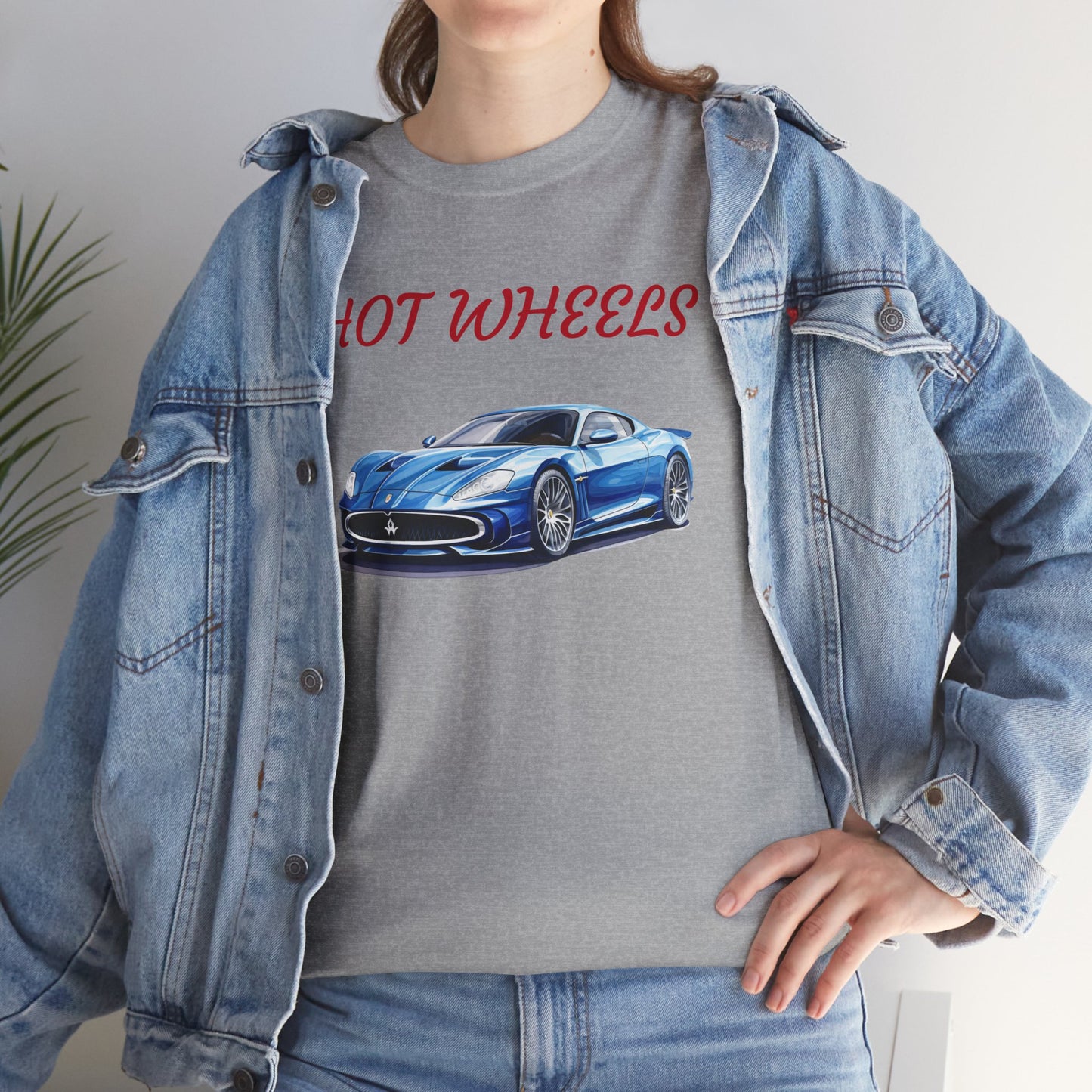 Princess Grace  Hot Wheels Unisex Heavy Cotton Tee Classic Car Graphic T-Shirt for Auto Enthusiasts