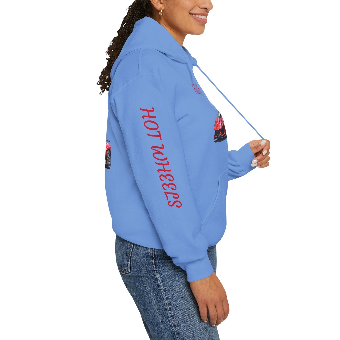 Princess Grace  Hot Wheels Unisex Heavy Blend Hooded Sweatshirt Perfect for Car Enthusiasts and Collectors