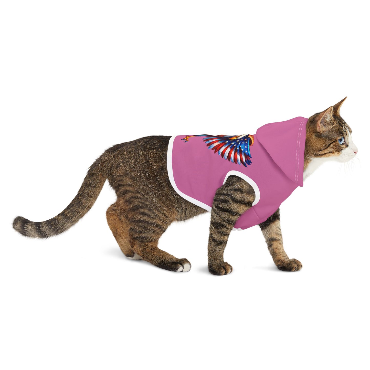 Princess Grace  Patriotic Eagle Pet Hoodie  Perfect for Celebrations