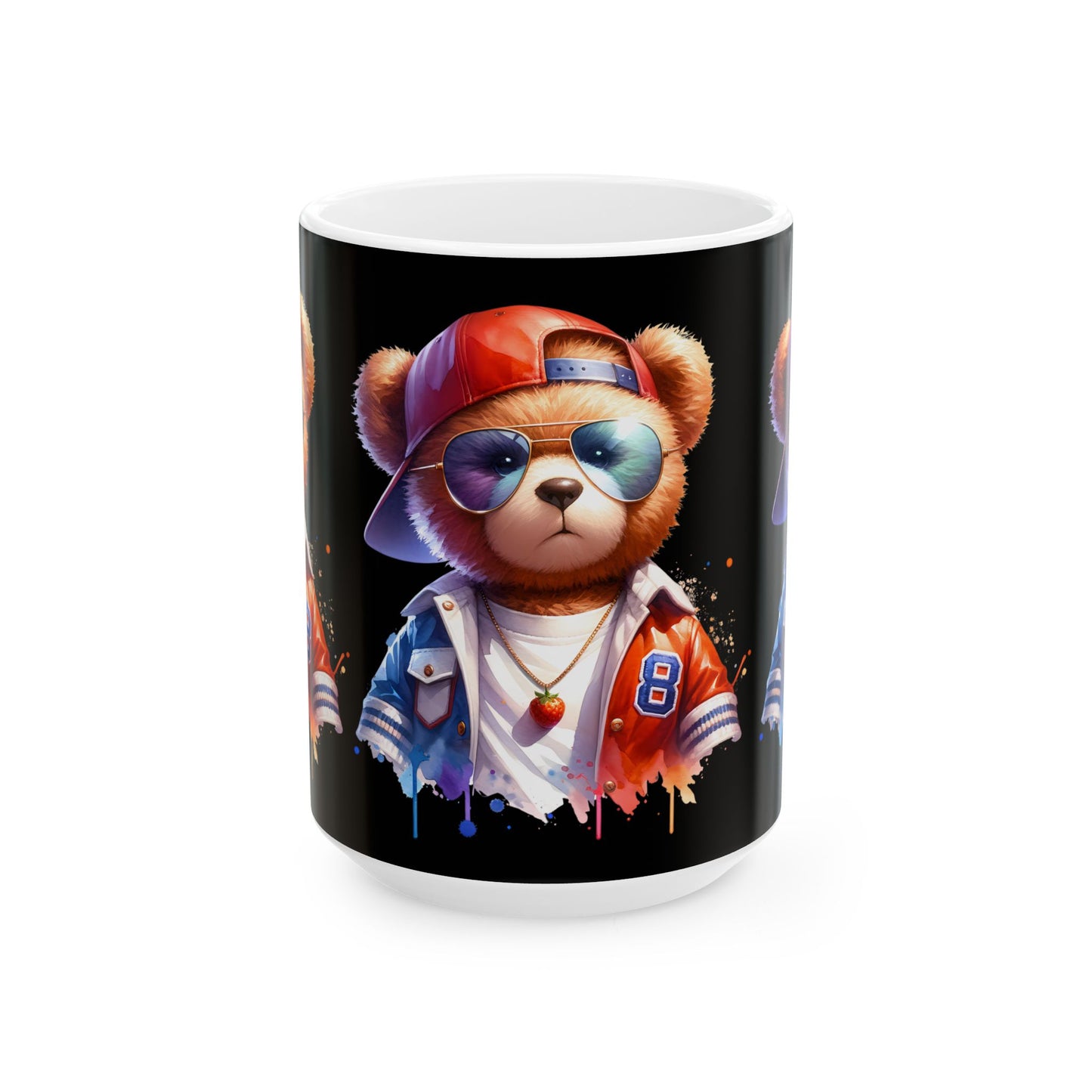 Princess Grace  Cool Bear Ceramic Mug   11oz & 15oz  Stylish Animal Design for Any Occasion