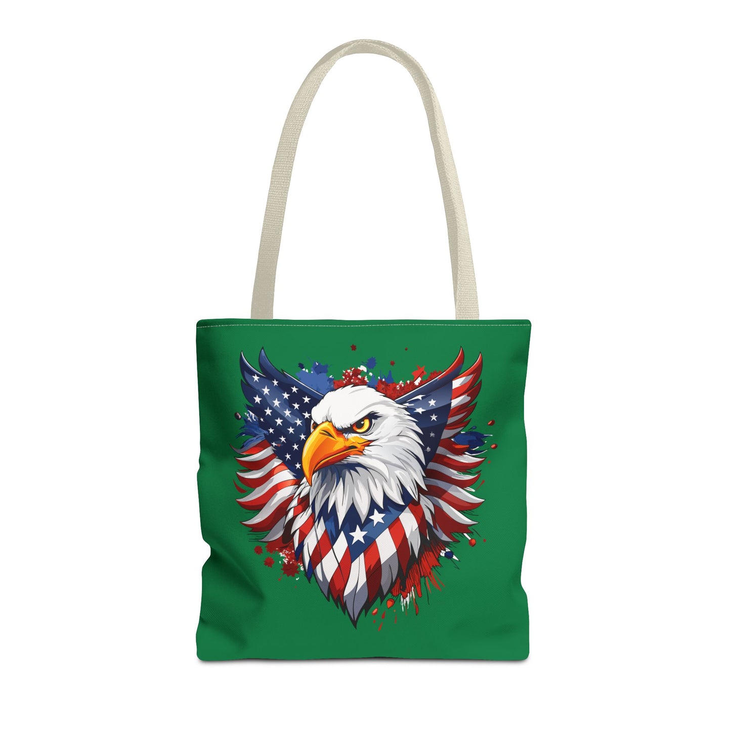 Princess Grace  Patriotic Eagle Tote Bag American Flag Design for Independence Day & Everyday Use