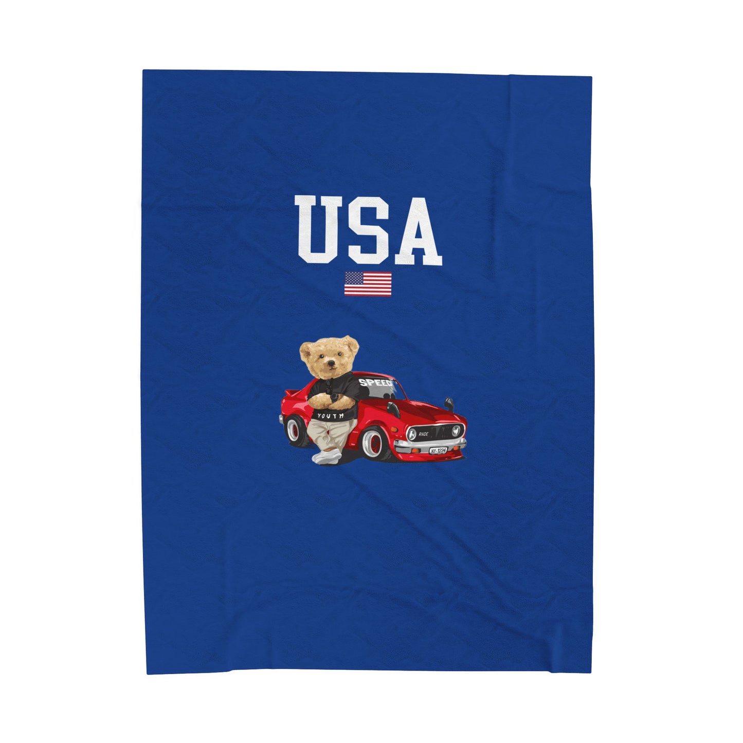 Princess Grace  TEAM USA  Velveteen Plush Blanket