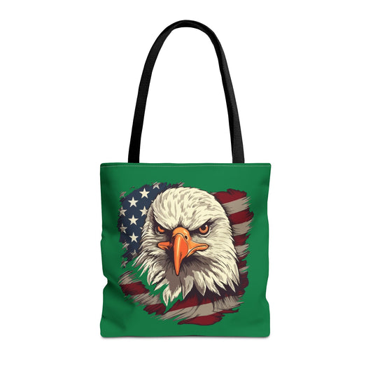 Patriotic Eagle Tote Bag American Flag Design