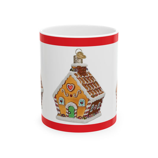 Princess Grace Gingerbread House Ceramic Mug  Holiday Coffee Cup (11oz 15oz)