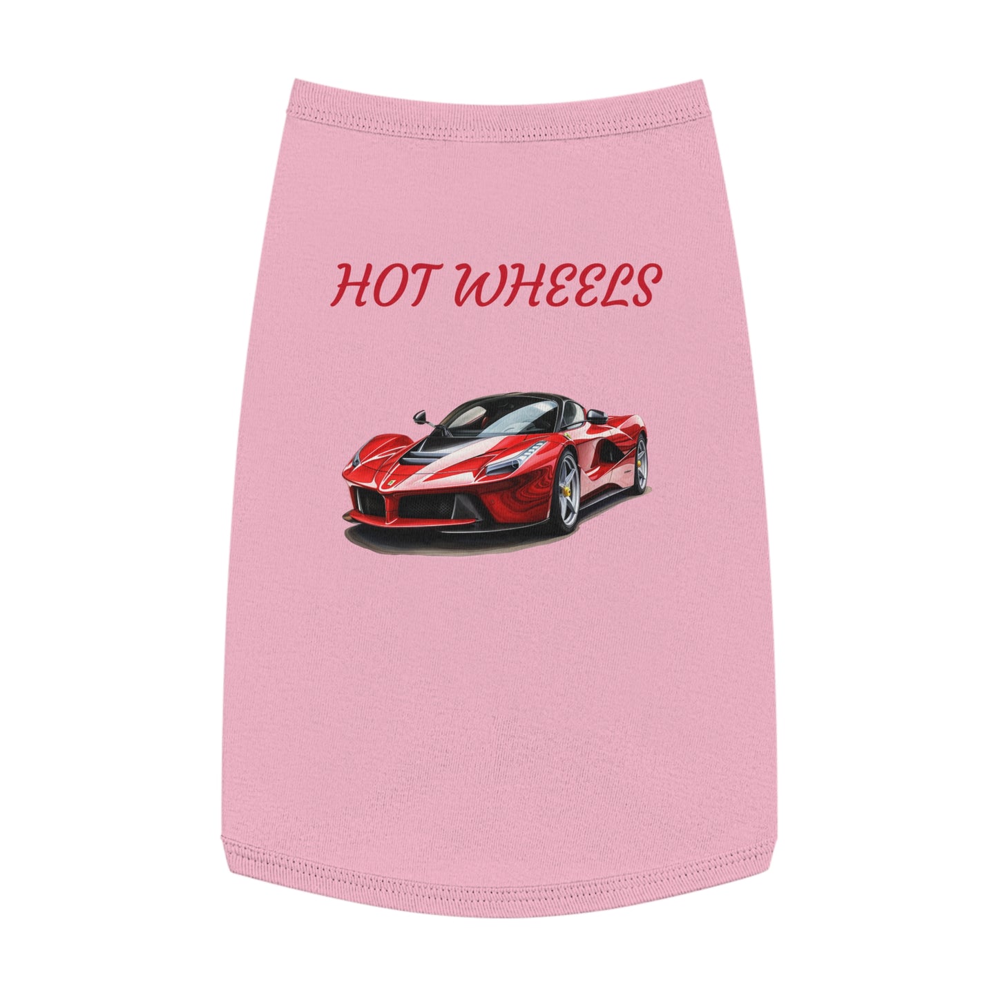 Princess Grace  Cool  Hot Wheels Pet Tank Top for Car Lovers Stylish Dog Apparel